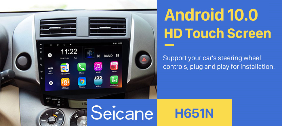 Seicane 2007-2013 Toyota RAV4 Android 10.0 Radio 9 inch HD Touchscreen GPS Navigation Steering Wheel control WIFI USB Bluetooth support DVR Backup Camera TV Video Seicane 2007-2013 Toyota RAV4 Android 10.0 Radio 9 inch HD Touchscreen GPS Navigation Steering Wheel control WIFI USB Bluetooth support DVR Backup Camera TV Video