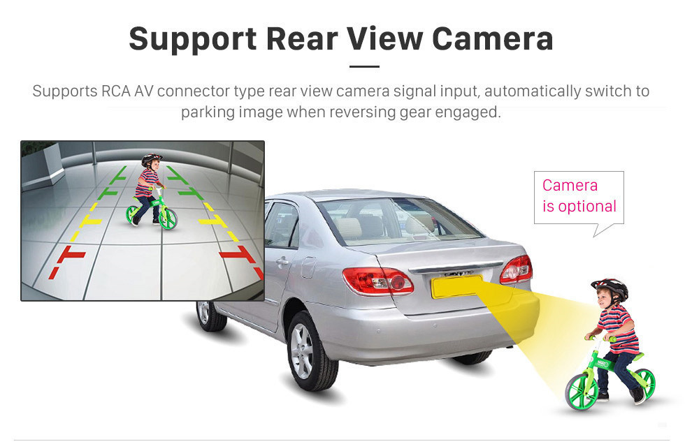 Seicane 2007-2013 Toyota RAV4 Android 10.0 Radio 9 pouces HD à écran tactile Navigation GPS Commande au volant WIFI USB Support Bluetooth DVR Caméra de recul TV Vidéo