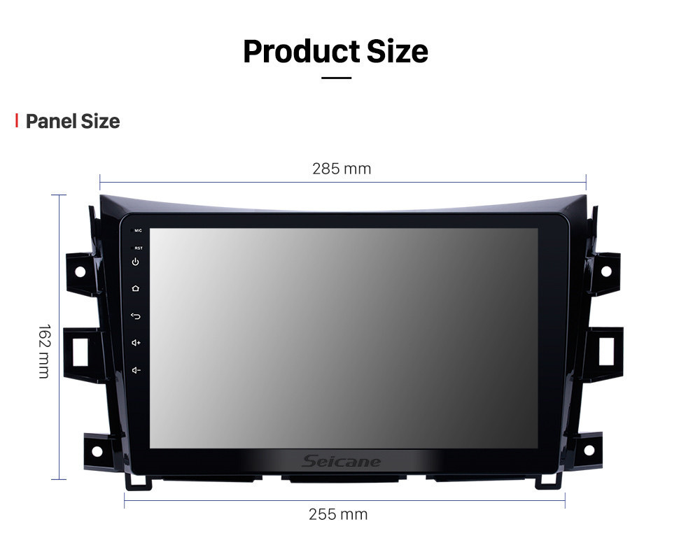 Seicane 10.1 Pulgadas 1024 * 600 Android 10.0 2011-2016 Nissan NAVARA Frontier NP300 Bluetooth Navegación GPS Estéreo Unidad principal con 1080P Pantalla táctil Vídeo DAB + Sintonizador de radio Control del volante USB Música