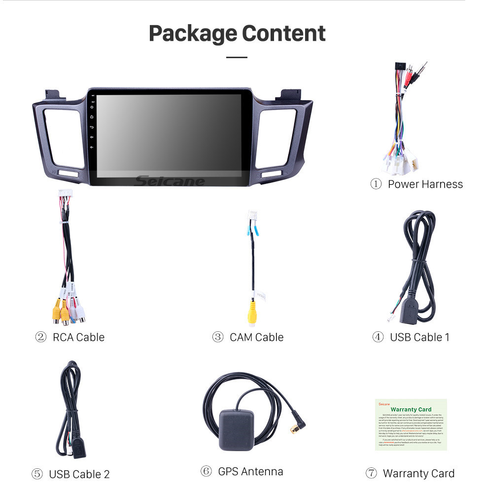 Seicane 2013-2016 Toyota RAV4 10.1 inch Android 10.0 GPS Sat Nav In Car with Touch Screen 3G WiFi AM FM Radio Bluetooth Music USB Mirror Link support OBD2 Backup Camera DVR Steering Wheel Control Seicane 2013-2016 Toyota RAV4 10.1 inch Android 10.0 GPS Sat Nav In Car with Touch Screen 3G WiFi AM FM Radio Bluetooth Music USB Mirror Link support OBD2 Backup Camera DVR Steering Wheel Control