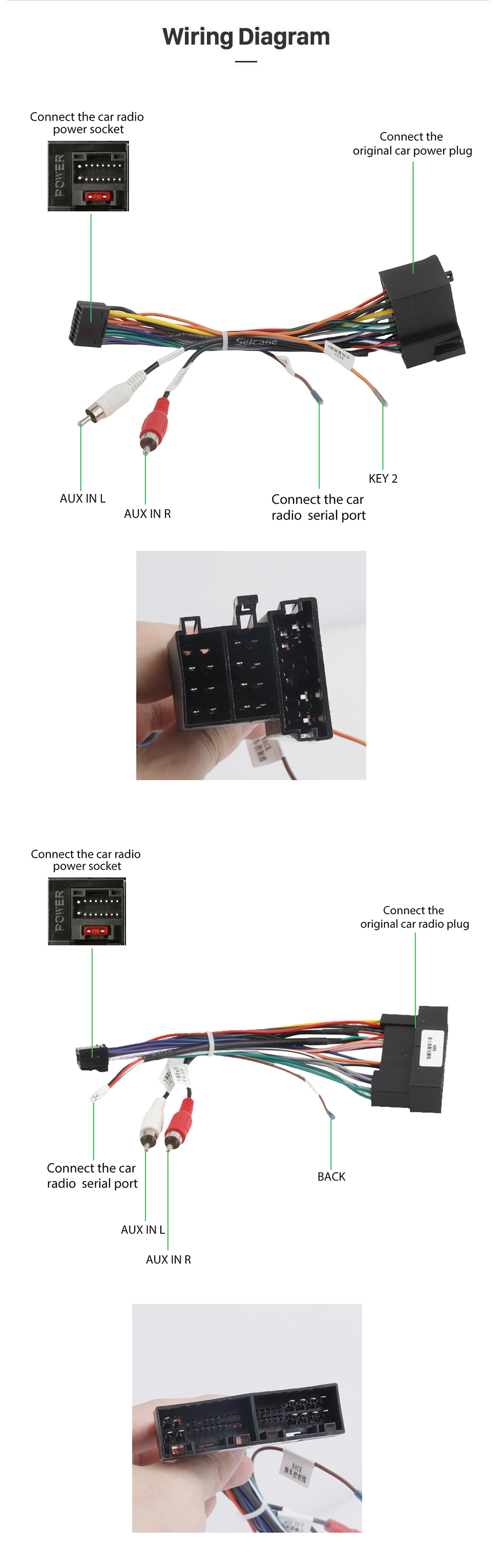 Seicane 9 pulgadas HD 1024 * 600 Android 13.0 2011 2012 2013 Hyundai Verna Accent Solaris Actualización de radio Navegación GPS Mercado de accesorios Estéreo para automóvil Pantalla capacitiva multitáctil Música Bluetooth 3G WiFi Enlace espejo OBD2 MP3 MP4