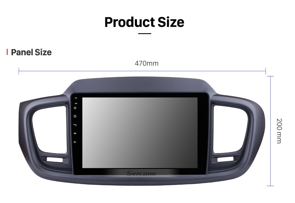 Seicane Android 12.0 HD Écran tactile 10,1 pouces pour 2015 2016 2017 2018 Kia Sorento Radio Système de navigation GPS avec prise en charge Bluetooth Caméra arrière Carplay