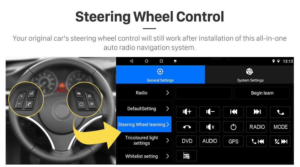 Seicane 10.1 inch Android 10.0 2012 VW Volkswagen Passat Radio with 3G Wifi Bluetooth Mirror Link Touchscreen Steering Wheel Control
