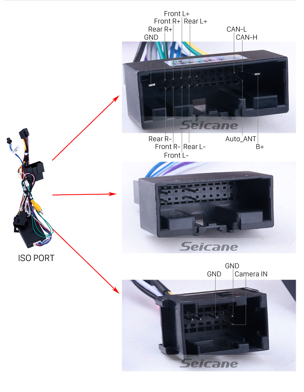 Seicane 9 Zoll Android 13.0 GPS Navigation HD 1024 * 600 Touchscreen Radio für 2011 2012-2015 Ford Focus mit Bluetooth WIFI 1080P USB Mirror Link OBD2 DVR Lenkradsteuerung