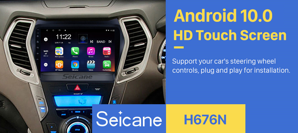 Seicane 9 inch Android 10.0 Car Multimredia Player HD Touchscreen Radio GPS Navigation For 2013-2017 Hyundai IX45 SantaFe TV tuner SWC Bluetooth WIFI OBD Seicane 9 inch Android 10.0 Car Multimredia Player HD Touchscreen Radio GPS Navigation For 2013-2017 Hyundai IX45 SantaFe TV tuner SWC Bluetooth WIFI OBD