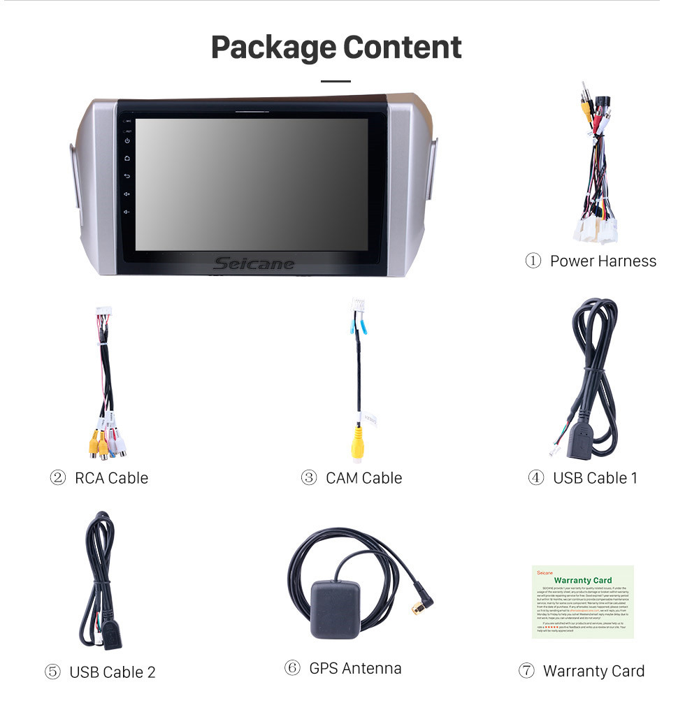 Seicane 2015 2016 2017 2018 Toyota Innova RHD 9 inch HD Touchscreen Android 10.0 Radio GPS Navigation Bluetooth Phone Wifi Steering Wheel Control USB OBD DVR Seicane 2015 2016 2017 2018 Toyota Innova RHD 9 inch HD Touchscreen Android 10.0 Radio GPS Navigation Bluetooth Phone Wifi Steering Wheel Control USB OBD DVR