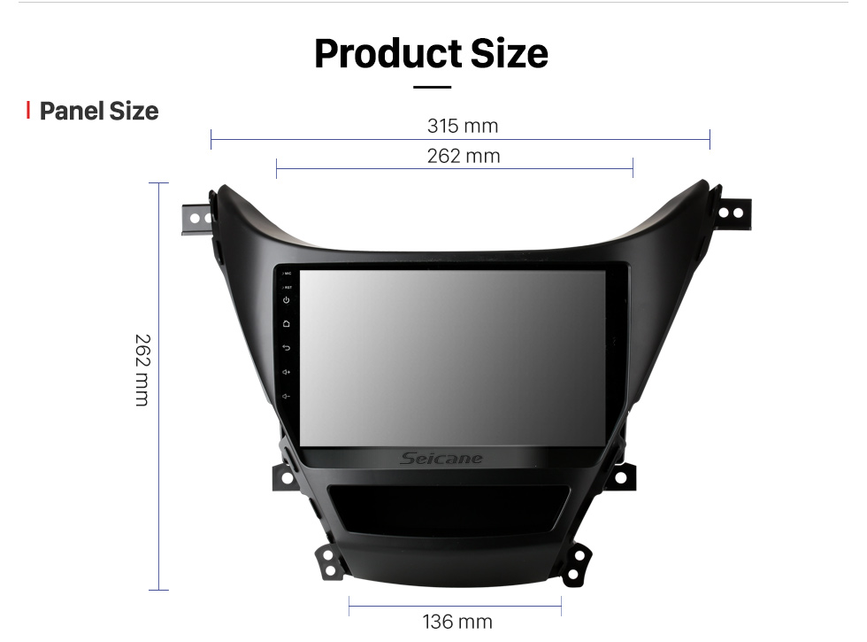 Seicane Android 10.0 2012-2014 Hyundai Elantra 9-Zoll-HD-Touchscreen-Radio Bluetooth GPS-Navigation Multimedia-Player WIFI USB Carplay SWC unterstützt OBD DVR Seicane Android 10.0 2012-2014 Hyundai Elantra 9-Zoll-HD-Touchscreen-Radio Bluetooth GPS-Navigation Multimedia-Player WIFI USB Carplay SWC unterstützt OBD DVR