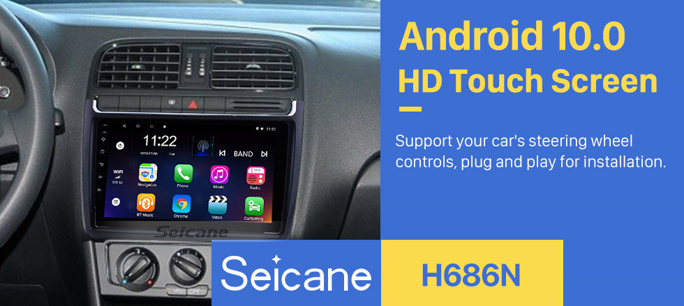 Seicane 9 Inch 1024*600 Android 10.0 2012-2015 VW Volkswagen Polo Car Audio Stereo GPS Navigation with 1080P Video Bluetooth Music RDS Radio Mirror Link Steering Wheel Control Seicane 9 Inch 1024*600 Android 10.0 2012-2015 VW Volkswagen Polo Car Audio Stereo GPS Navigation with 1080P Video Bluetooth Music RDS Radio Mirror Link Steering Wheel Control