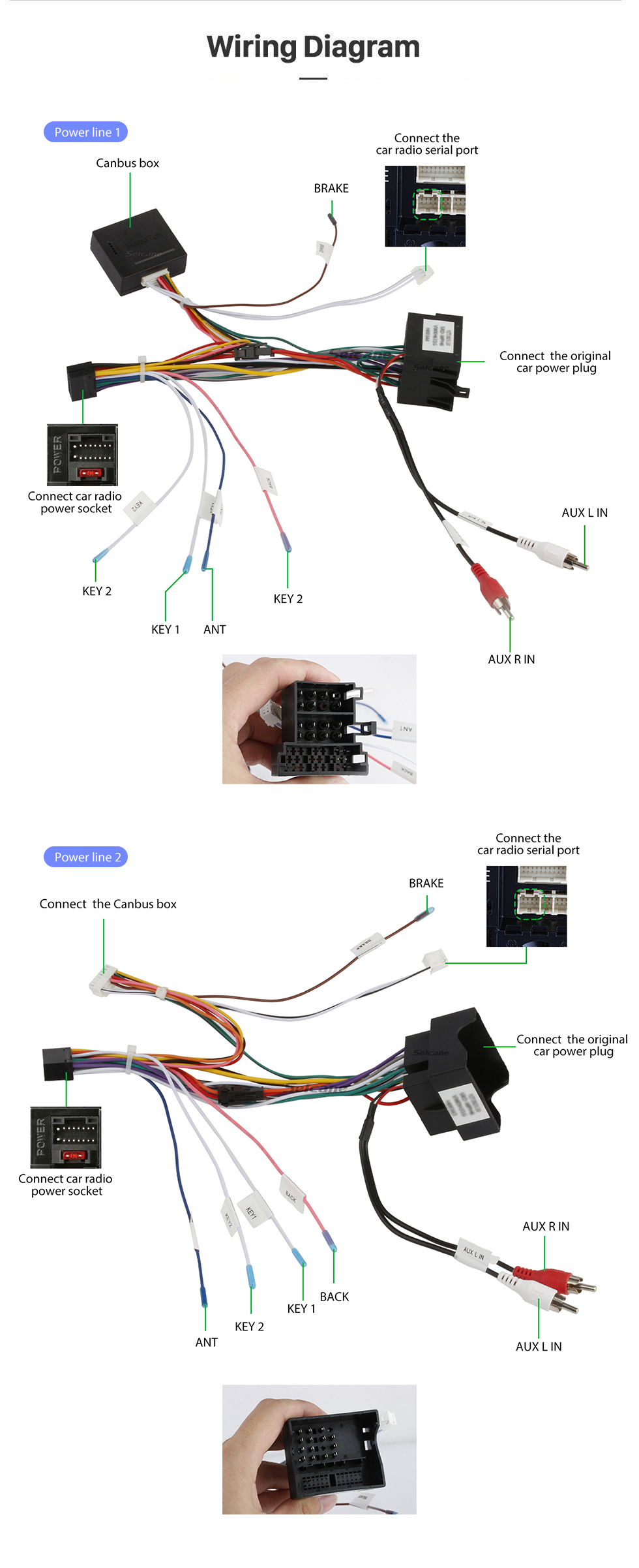 Seicane 9 pouces Android 13.0 pour système de navigation GPS stéréo universel VW Volkswagen avec caméra de recul à écran tactile Bluetooth OBD2 DVR HD