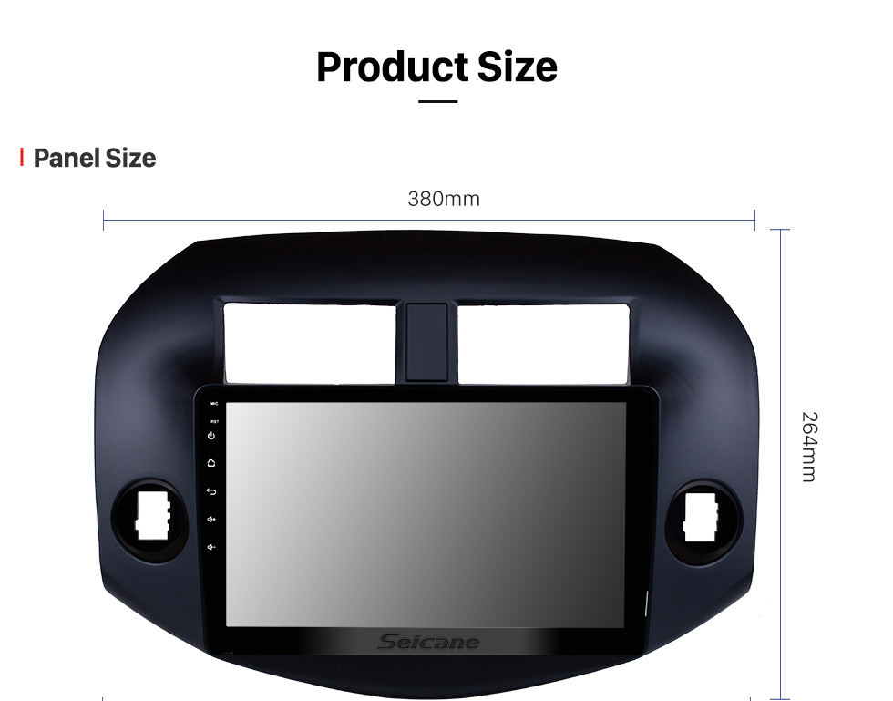 Seicane OEM Android 10.0 Radio pour 2007-2011 Toyota RAV4 10,1 pouces HD à écran tactile Bluetooth Navigation GPS USB WIFI Musique SWC OBD DVR caméra de recul TV