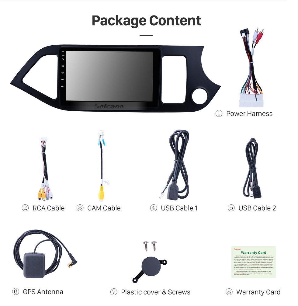 Seicane Android 10.0 Multimedia player para 2011-2014 KIA Picanto Manhã RHD 9 polegadas HD Touchscreen Rádio WIFI OBD2 Sistema de navegação GPS Bluetooth LinkMirror DVR Backup câmera TV USB HD 1080P Vídeo Controle de volante Seicane Android 10.0 Multimedia player para 2011-2014 KIA Picanto Manhã RHD 9 polegadas HD Touchscreen Rádio WIFI OBD2 Sistema de navegação GPS Bluetooth LinkMirror DVR Backup câmera TV USB HD 1080P Vídeo Controle de volante