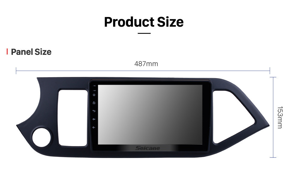 Seicane 9 inch Android 10.0 GPS Radio for 2011-2014 KIA PICANTO Morning (LHD) 1024*600 Touch Screen Bluetooth Navigation system Mirror link OBD2 DVR  Backup Camera TV 3G WIFI USB SD 16G Flash 1080P Video