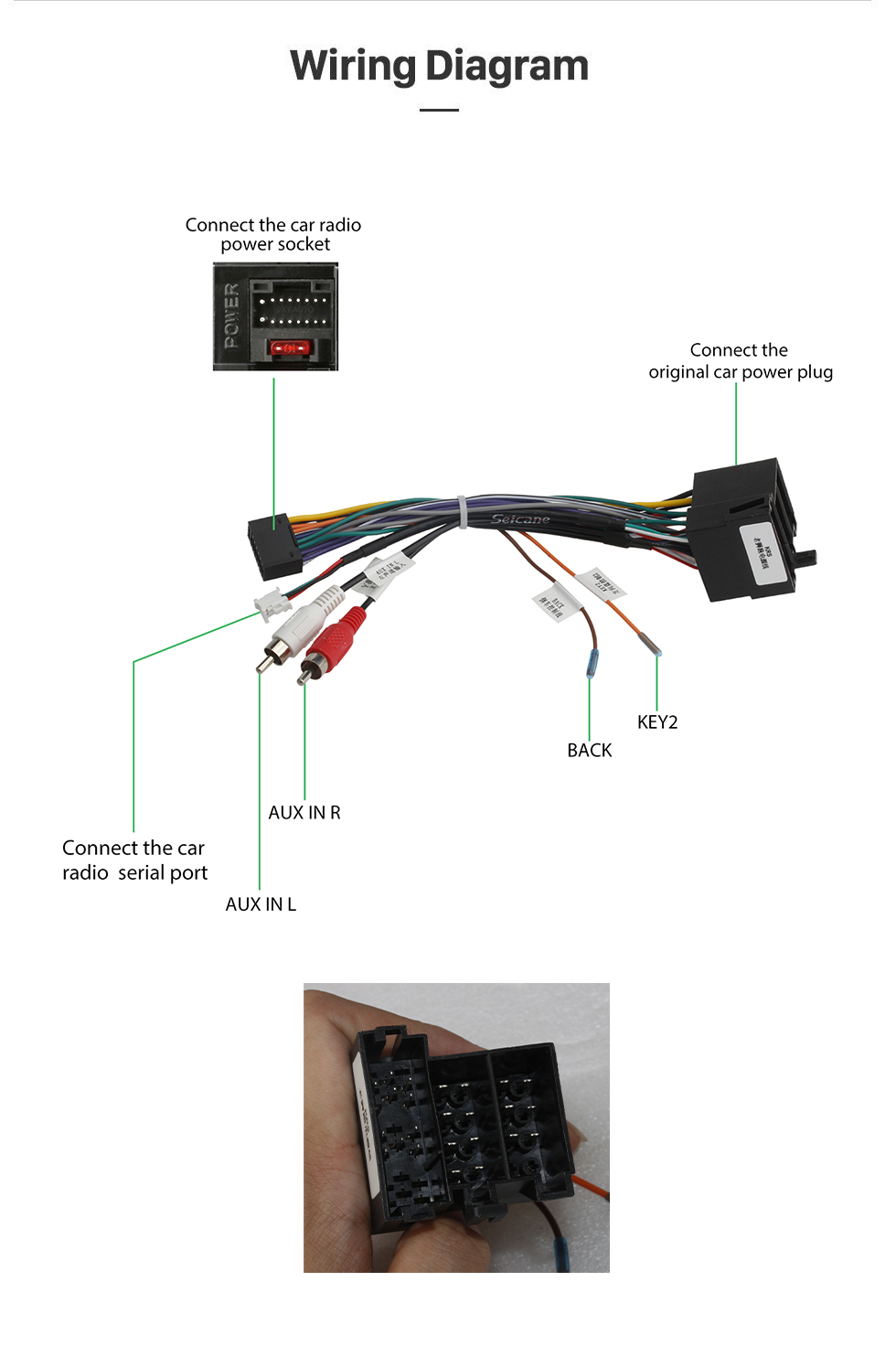 Seicane 9 pouces Android 10.0 GPS Radio pour 2011-2014 KIA PICANTO Matin (LHD) 1024 * 600 Écran tactile Système de navigation Bluetooth Lien de rétroviseur OBD2 DVR Caméra de recul TV 3G WIFI USB SD 16G Flash 1080P Vidéo