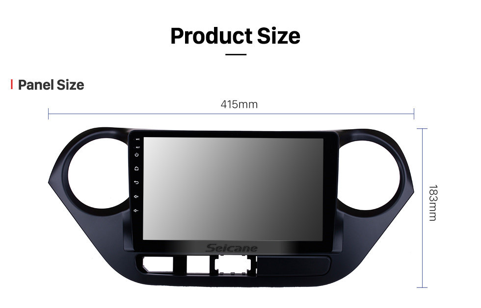 Seicane HD Touch Screen 9 inch Android 10.0 2013-2016 HYUNDAI I10 RHD GPS Navigation Radio with Bluetooth WiFi support Mirror Link Steering Wheel Control