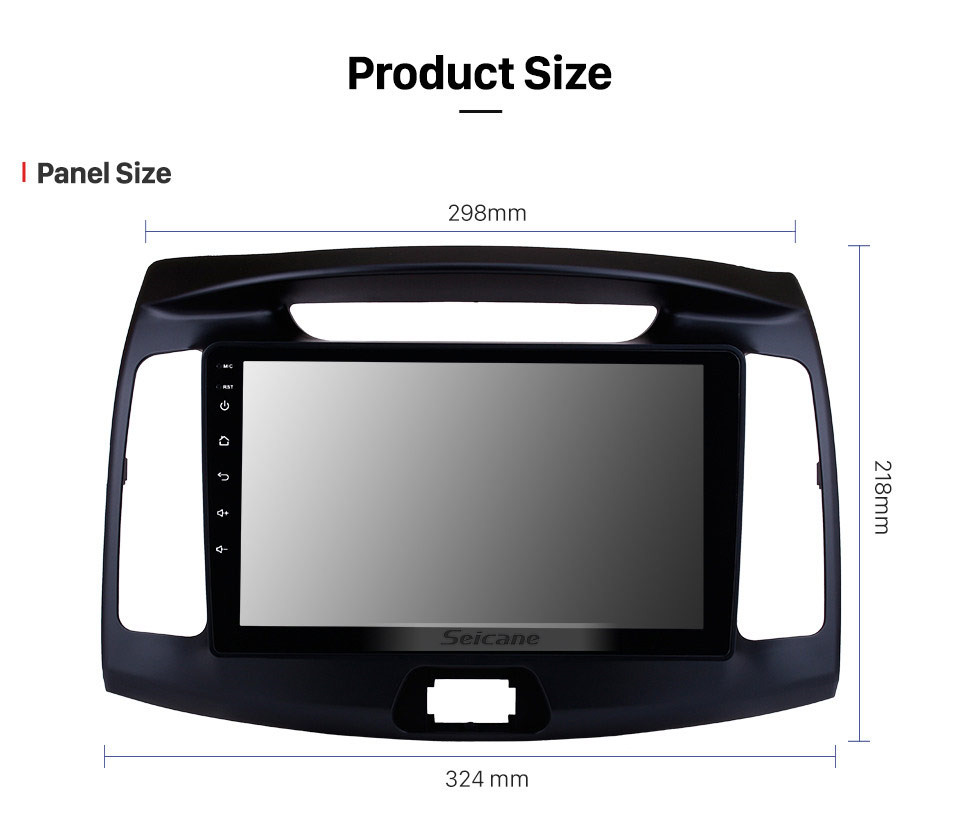 Seicane 9 pouces OEM Android 10.0 2011 2012 2013 2014 2015 2016 Hyundai Elantra Radio système de navigation GPS avec écran tactile HD WIFI Bluetooth OBD2 TPMS Caméra de recul Contrôle au volant TV numérique