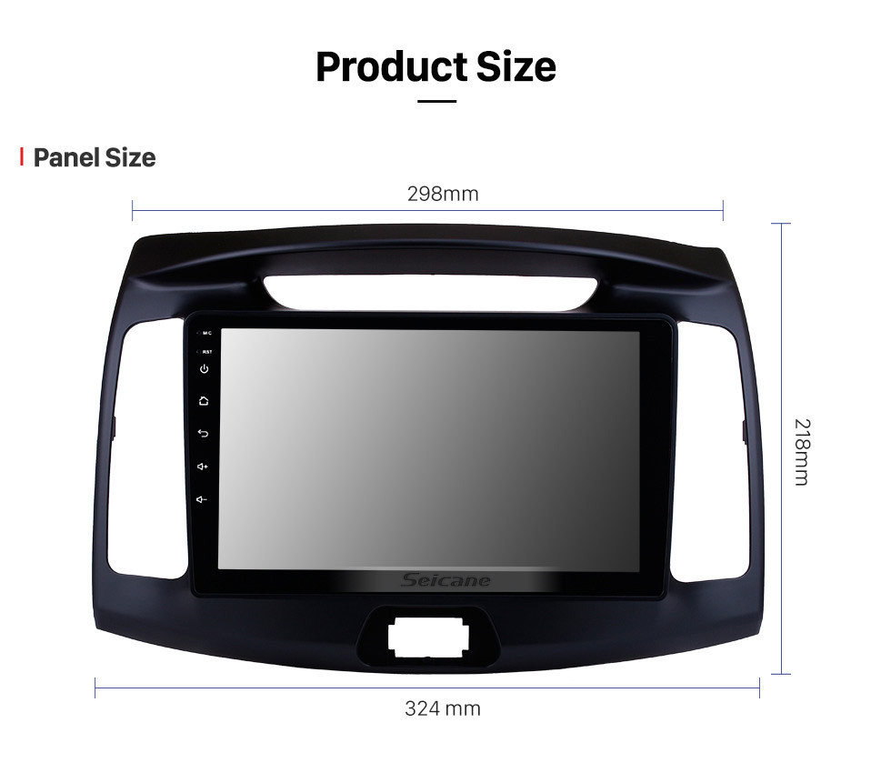 Seicane 9-Zoll-OEM Android 10.0 2011 2012 2013 2014 2015 2016 Hyundai Elantra Radio GPS-Navigationssystem mit HD-Touchscreen WIFI Bluetooth OBD2 TPMS-Ersatzkamera-Lenkradsteuerung Digital TV