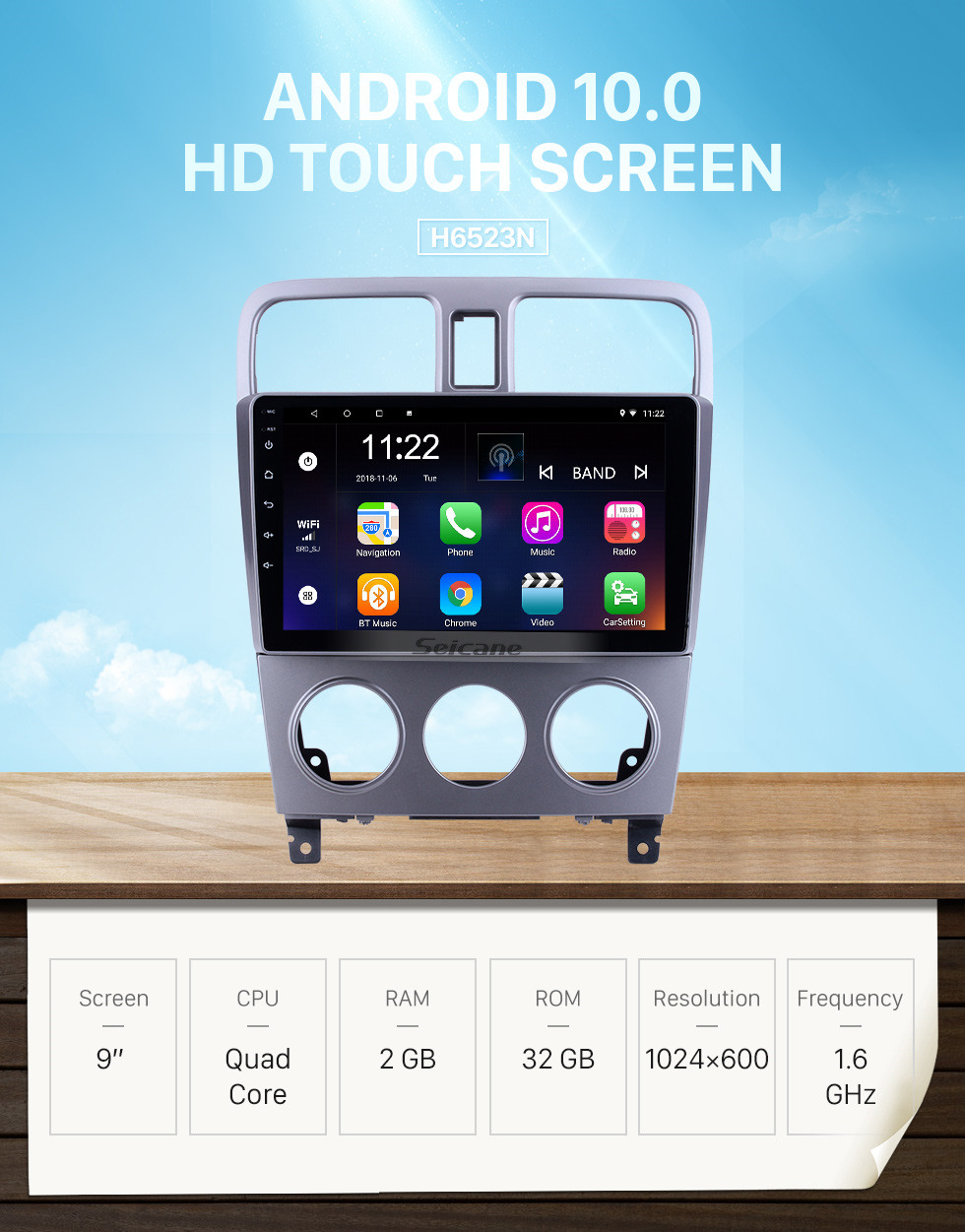 Seicane For 2004 2005 2006 2007 2008 Subaru Forester Radio 9 inch Android 10.0 HD Touchscreen GPS Navigation System with Bluetooth support Carplay Seicane For 2004 2005 2006 2007 2008 Subaru Forester Radio 9 inch Android 10.0 HD Touchscreen GPS Navigation System with Bluetooth support Carplay