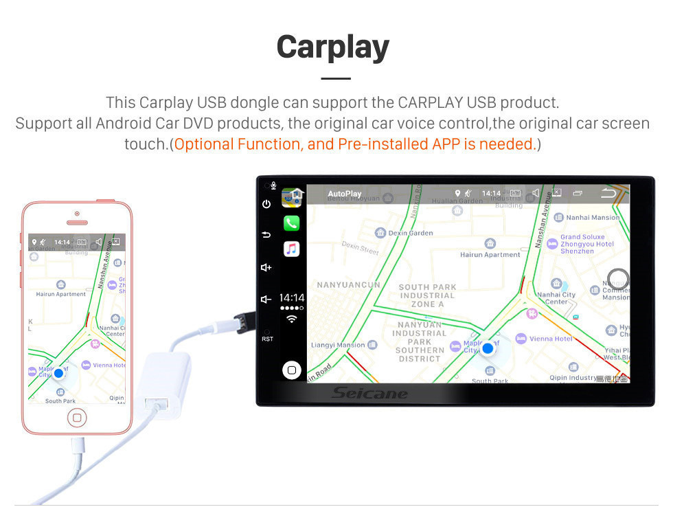 Seicane Pour 2004 2005 2006 2007 2008 Subaru Forester Radio 9 pouces Android 10.0 HD Système de navigation GPS à écran tactile avec prise en charge Bluetooth Carplay