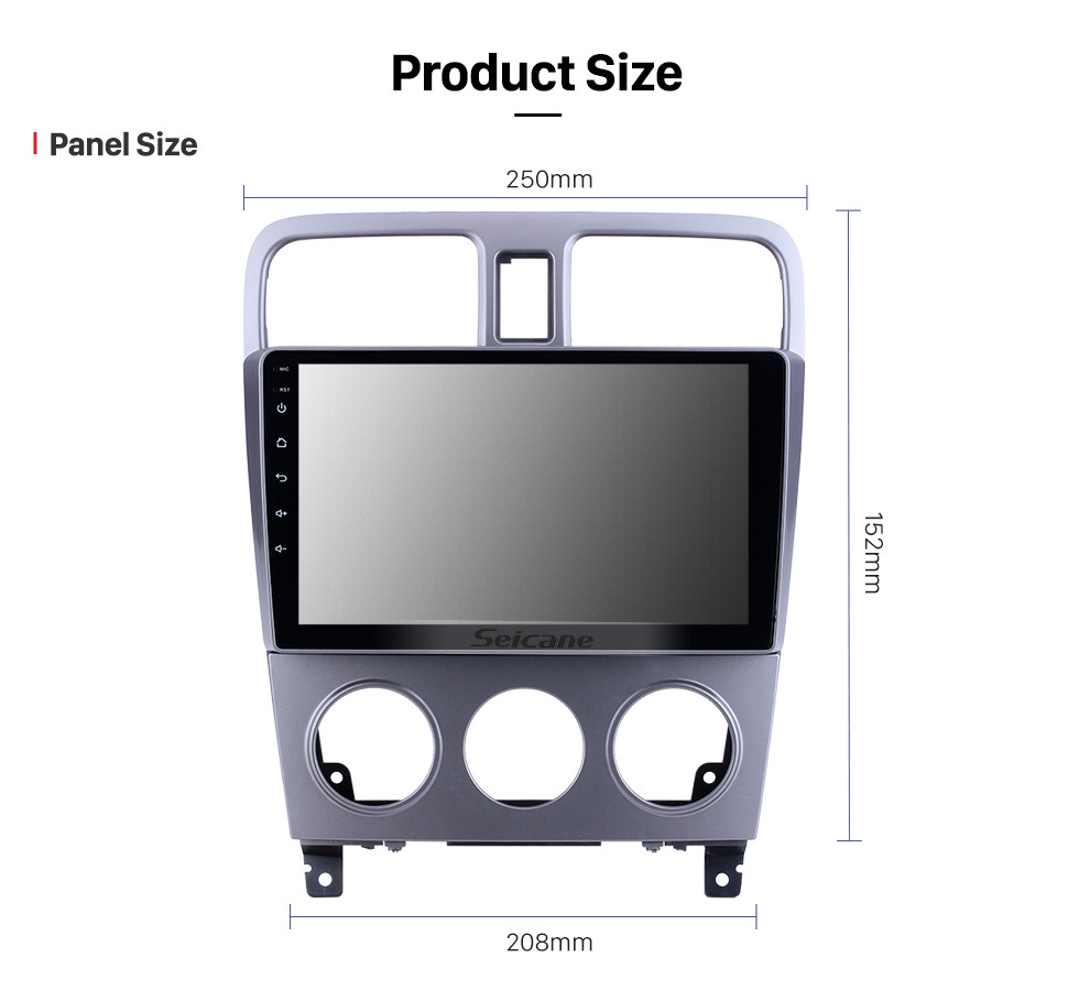 Seicane Para 2004 2005 2006 2007 2008 Subaru Forester Radio 9 pulgadas Android 10.0 HD Pantalla táctil Sistema de navegación GPS con soporte Bluetooth Carplay