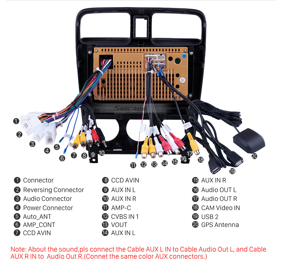 Seicane Para 2004 2005 2006 2007 2008 Subaru Forester Radio 9 pulgadas Android 10.0 HD Pantalla táctil Sistema de navegación GPS con soporte Bluetooth Carplay