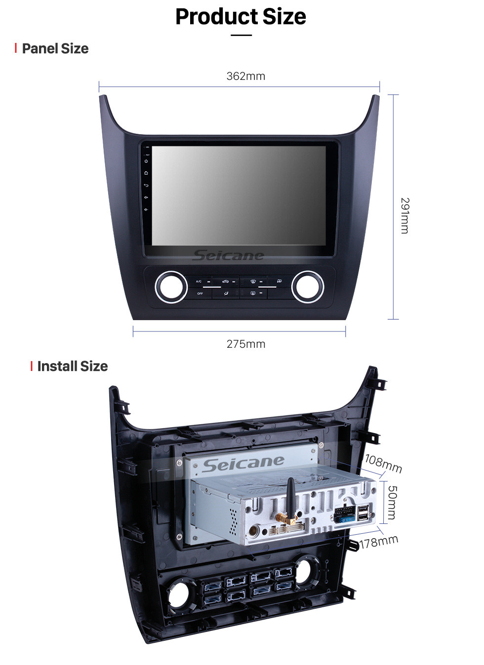 Seicane Android 9.0 For 2019 Changan Cosmos Manual A / C Radio 10.1 polegadas Sistema de Navegação GPS Bluetooth HD Touchscreen Carplay support DVR Seicane Android 9.0 For 2019 Changan Cosmos Manual A / C Radio 10.1 polegadas Sistema de Navegação GPS Bluetooth HD Touchscreen Carplay support DVR