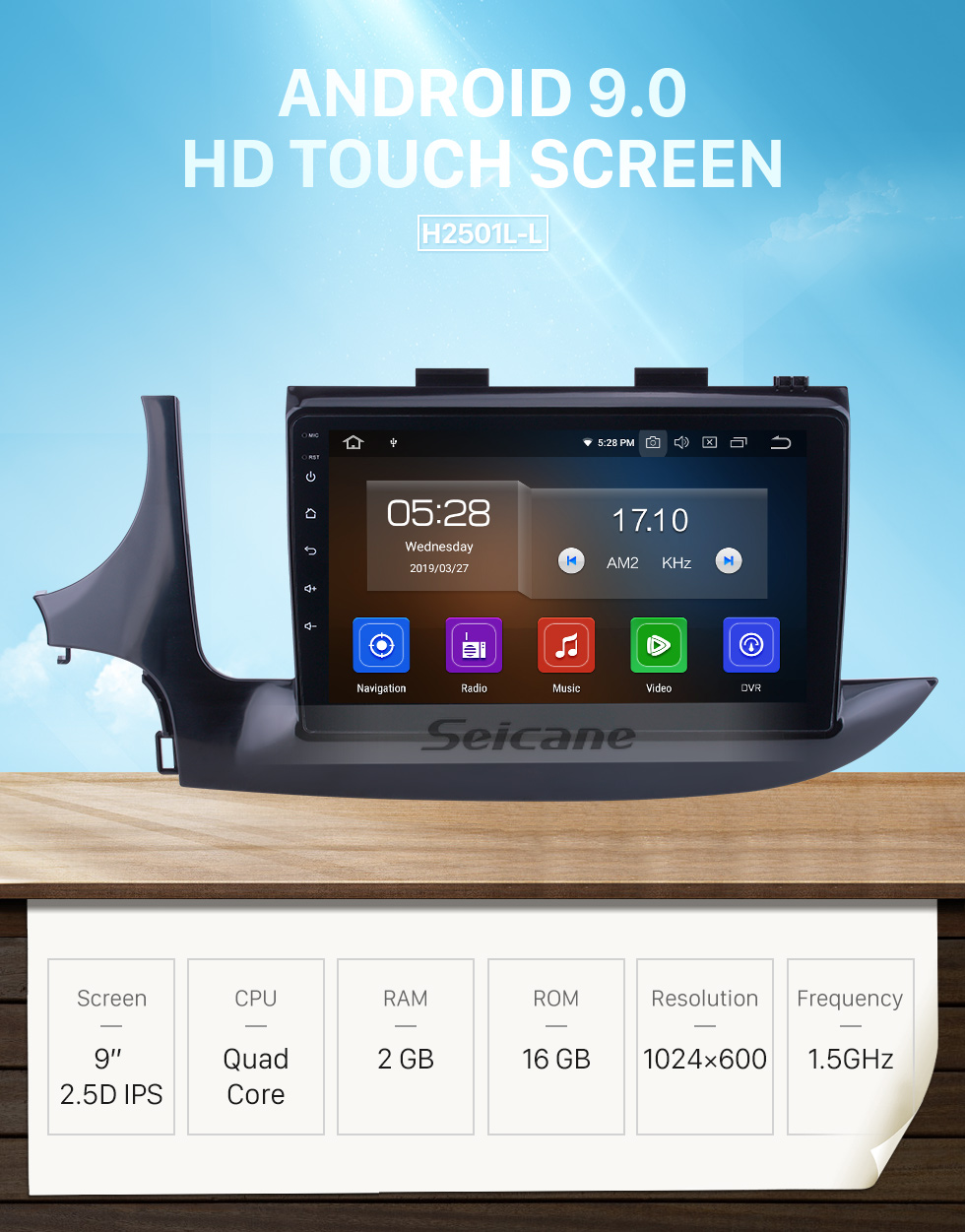 Seicane Pour 2016 Buick Encore Radio 9 pouces Android 9.0 HD Écran tactile Bluetooth avec système de navigation GPS Support Carplay 1080P Vidéo Seicane Pour 2016 Buick Encore Radio 9 pouces Android 9.0 HD Écran tactile Bluetooth avec système de navigation GPS Support Carplay 1080P Vidéo
