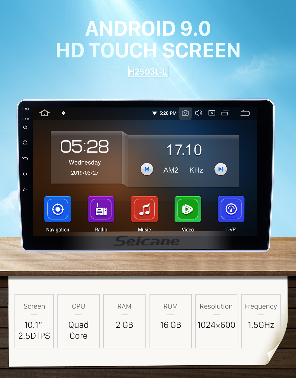 Seicane 10.1 pulgadas para 2015 2016 2017 Dongfeng Ruiqi Radio Android 9.0 Sistema de navegación GPS Bluetooth HD Pantalla táctil Carplay soporte TV digital Seicane 10.1 pulgadas para 2015 2016 2017 Dongfeng Ruiqi Radio Android 9.0 Sistema de navegación GPS Bluetooth HD Pantalla táctil Carplay soporte TV digital