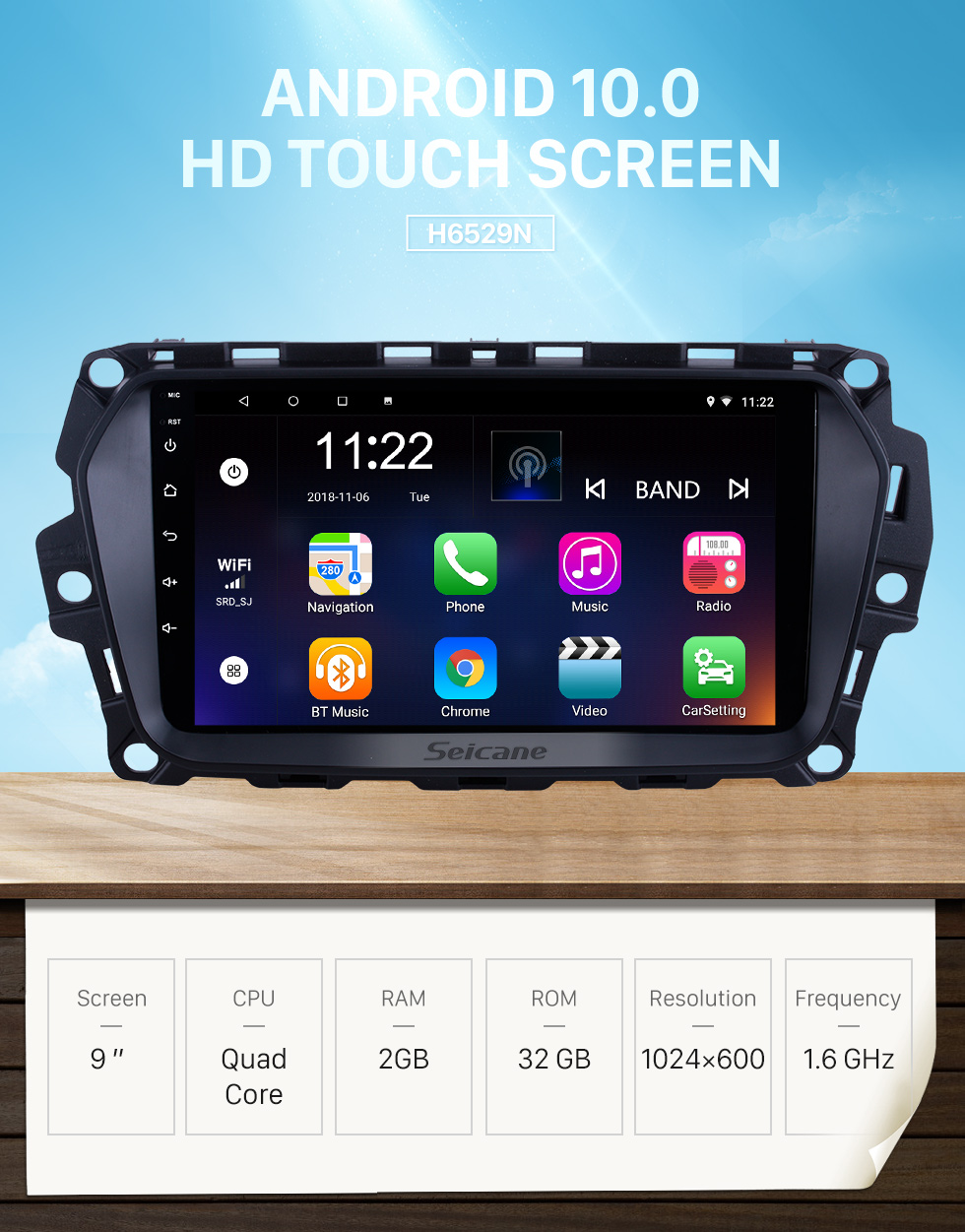 Seicane For 2017 Great Wall Haval H2(Blue label) Radio 9 inch Android 10.0 HD Touchscreen GPS Navigation System with Bluetooth support Carplay SWC Seicane For 2017 Great Wall Haval H2(Blue label) Radio 9 inch Android 10.0 HD Touchscreen GPS Navigation System with Bluetooth support Carplay SWC