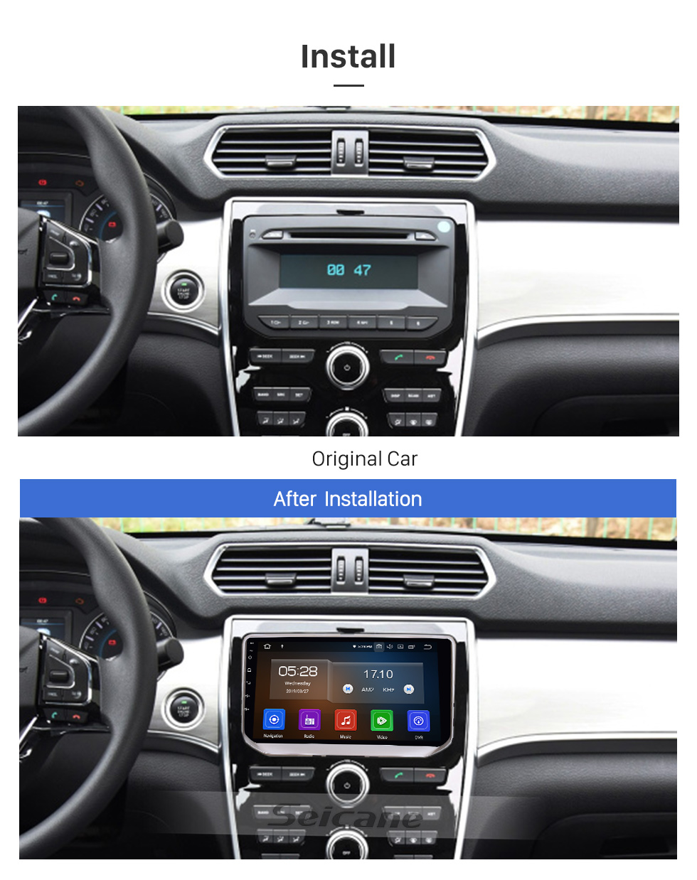 Seicane OEM 9 pouces Android 8.1 pour 2017 Great Wall Haval H2 (étiquette rouge) Radio Bluetooth HD à écran tactile GPS Navigation System Support Carplay DAB + Seicane OEM 9 pouces Android 8.1 pour 2017 Great Wall Haval H2 (étiquette rouge) Radio Bluetooth HD à écran tactile GPS Navigation System Support Carplay DAB +
