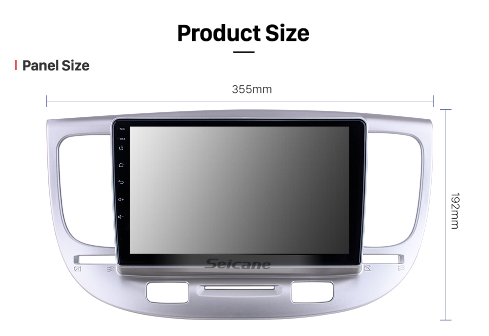 Seicane HD сенсорный экран 9 дюймов для 2007 Kia Rio Radio Android 10.0 GPS-навигация с поддержкой Bluetooth USB Carplay камера заднего вида