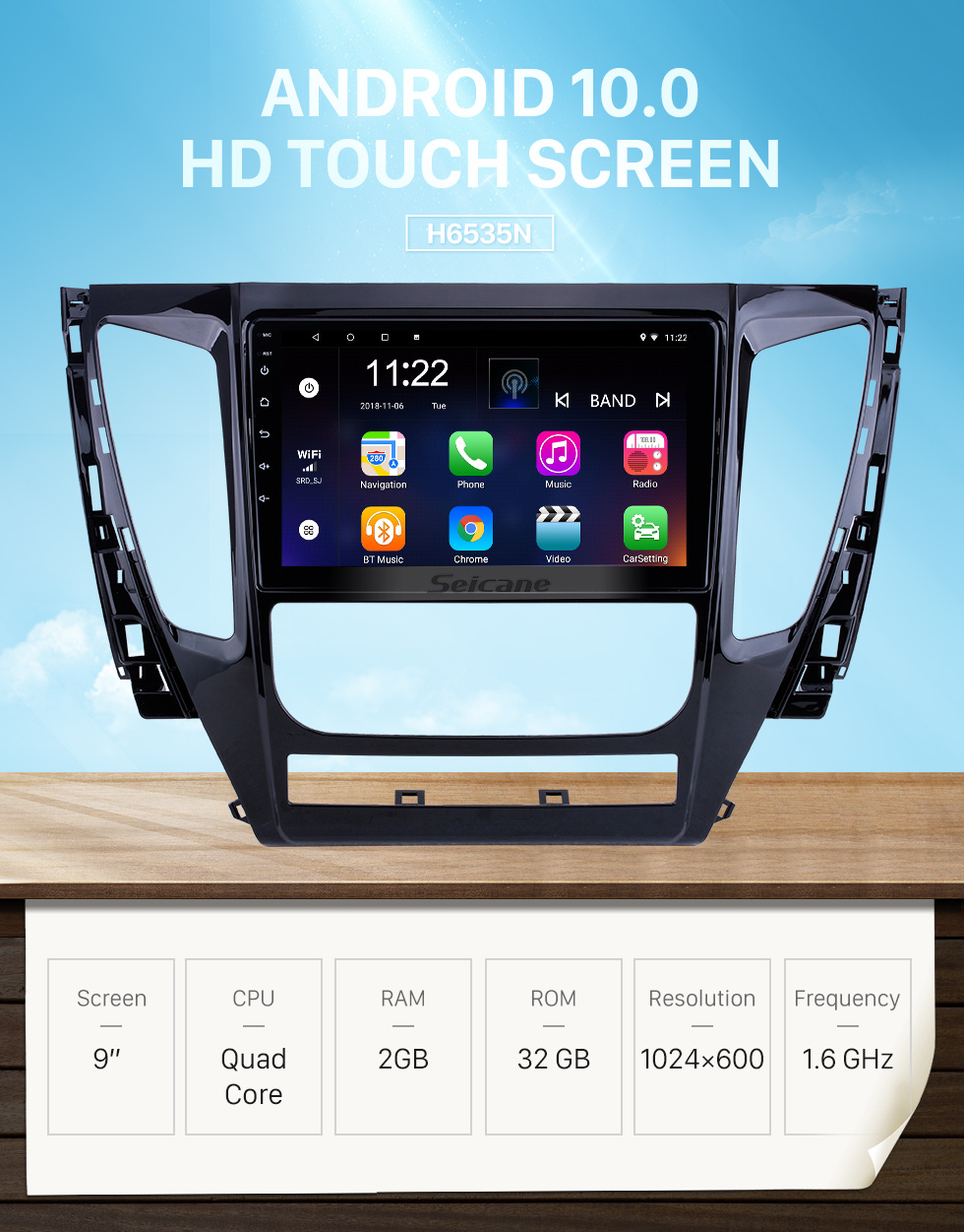 Seicane 9 inch Android 10.0 for 2015 2016 2017 Mitsubishi Pajero Sport Radio GPS Navigation System With HD Touchscreen Bluetooth support Carplay DVR Seicane 9 inch Android 10.0 for 2015 2016 2017 Mitsubishi Pajero Sport Radio GPS Navigation System With HD Touchscreen Bluetooth support Carplay DVR