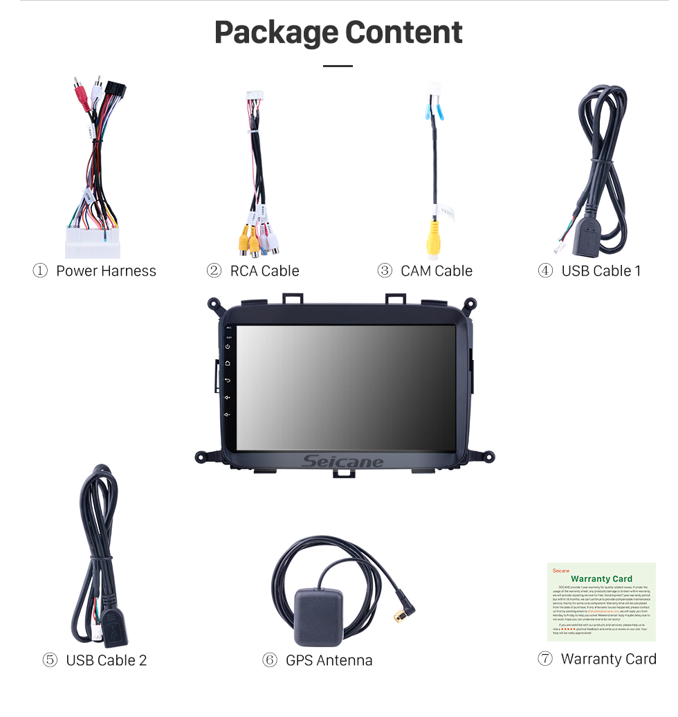 Seicane OEM 9 pouces Android 10.0 pour 2014 2015 2016 2017 Kia Carens Radio Bluetooth HD Écran tactile GPS Navigation System support Carplay DAB + OBD2 Seicane OEM 9 pouces Android 10.0 pour 2014 2015 2016 2017 Kia Carens Radio Bluetooth HD Écran tactile GPS Navigation System support Carplay DAB + OBD2