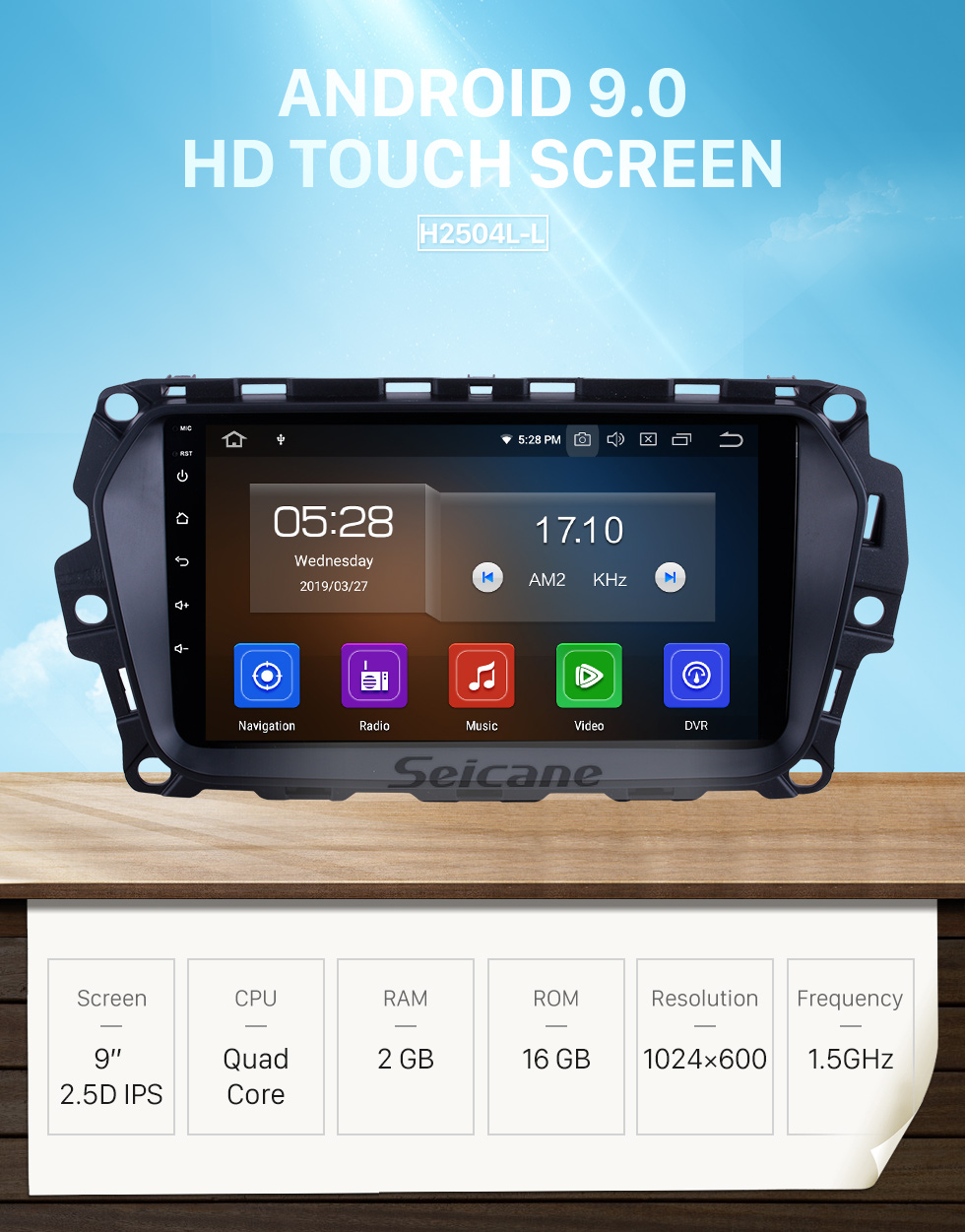 Seicane OEM 9 pouces Android 9.0 pour 2017 Great Wall Haval H2 (étiquette bleue) Radio Bluetooth HD Système de navigation GPS à écran tactile Carplay support DVR Seicane OEM 9 pouces Android 9.0 pour 2017 Great Wall Haval H2 (étiquette bleue) Radio Bluetooth HD Système de navigation GPS à écran tactile Carplay support DVR