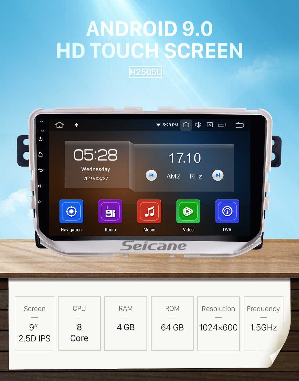 Seicane Pour 2017 Great Wall Haval H2 (étiquette rouge) Radio 9 pouces Android 9.0 HD écran tactile Bluetooth avec système de navigation GPS Support Carplay 1080P vidéo Seicane Pour 2017 Great Wall Haval H2 (étiquette rouge) Radio 9 pouces Android 9.0 HD écran tactile Bluetooth avec système de navigation GPS Support Carplay 1080P vidéo