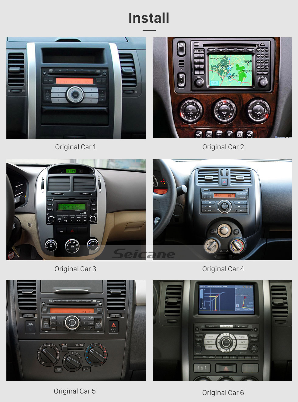 Seicane 9,7 pouces Navigation GPS Radio universelle Android 10.0 avec écran tactile HD Bluetooth USB Prise en charge WIFI DAB + caméra de recul