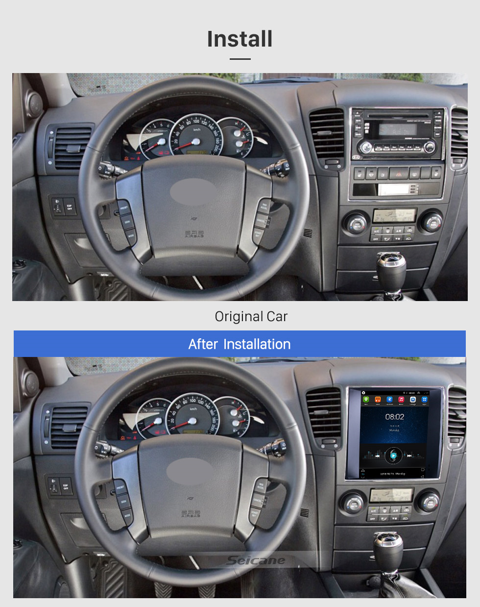 Seicane 9.7 inch Android 9.1 for 2004 2005 2006 2007 2008 Kia Sorento Radio GPS Navigation System with HD Touchscreen Bluetooth support Carplay TPMS Seicane 9.7 inch Android 9.1 for 2004 2005 2006 2007 2008 Kia Sorento Radio GPS Navigation System with HD Touchscreen Bluetooth support Carplay TPMS