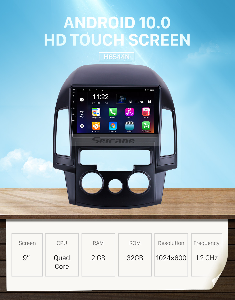 Seicane For 2008 2009 2010 2011 Hyundai i30 LHD Manual A/C Radio 9 inch Android 10.0 HD Touchscreen GPS Navigation System with Bluetooth support Carplay Seicane For 2008 2009 2010 2011 Hyundai i30 LHD Manual A/C Radio 9 inch Android 10.0 HD Touchscreen GPS Navigation System with Bluetooth support Carplay