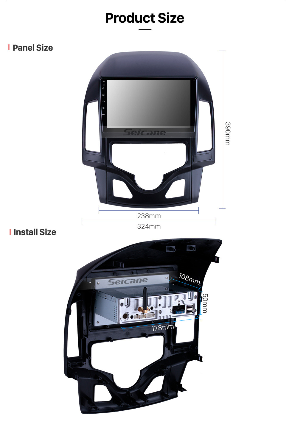Seicane 9 дюймов Для 2008 2009 2010 2011 Hyundai i30 LHD Авто A / C Радио Android 9.0 GPS Навигационная система Bluetooth HD Сенсорный экран Поддержка Carplay OBD2 Seicane 9 дюймов Для 2008 2009 2010 2011 Hyundai i30 LHD Авто A / C Радио Android 9.0 GPS Навигационная система Bluetooth HD Сенсорный экран Поддержка Carplay OBD2