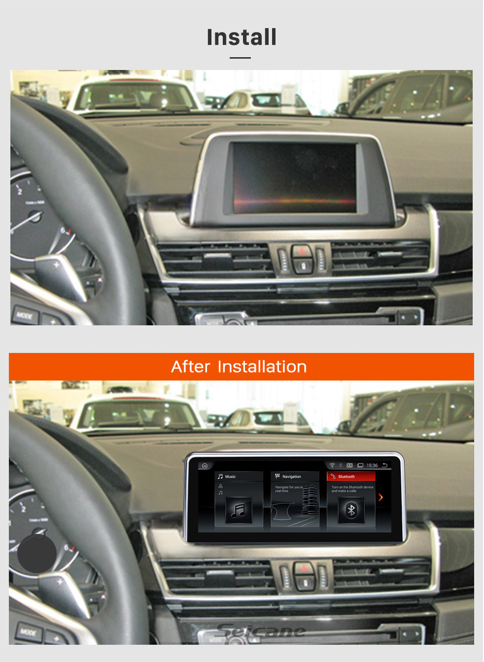 Seicane OEM 8.8 inch Android 9.0 for BMW 2 Series F22/F45 MPV(2013-2016) NBT Radio Bluetooth HD Touchscreen GPS Navigation System support Carplay DAB+ Seicane OEM 8.8 inch Android 9.0 for BMW 2 Series F22/F45 MPV(2013-2016) NBT Radio Bluetooth HD Touchscreen GPS Navigation System support Carplay DAB+