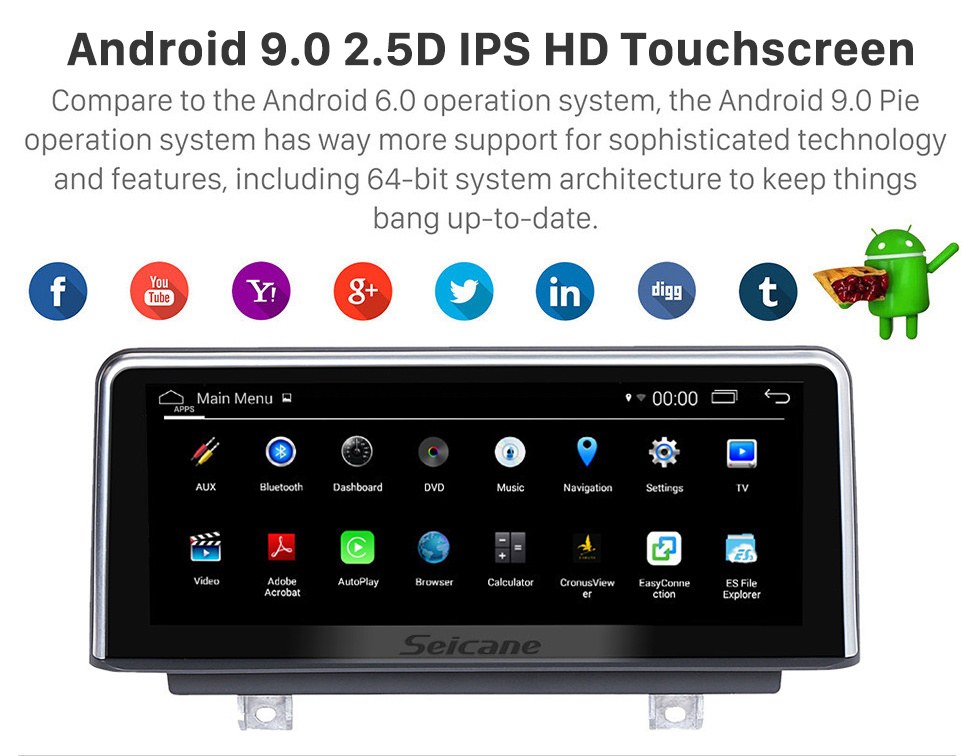 Seicane OEM 8.8 inch Android 9.0 for BMW 2 Series F22/F45 MPV(2013-2016) NBT Radio Bluetooth HD Touchscreen GPS Navigation System support Carplay DAB+ Seicane OEM 8.8 inch Android 9.0 for BMW 2 Series F22/F45 MPV(2013-2016) NBT Radio Bluetooth HD Touchscreen GPS Navigation System support Carplay DAB+