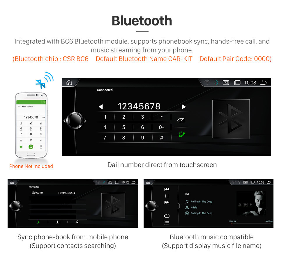 Seicane OEM 8.8 inch Android 9.0 for BMW 2 Series F22/F45 MPV(2013-2016) NBT Radio Bluetooth HD Touchscreen GPS Navigation System support Carplay DAB+ Seicane OEM 8.8 inch Android 9.0 for BMW 2 Series F22/F45 MPV(2013-2016) NBT Radio Bluetooth HD Touchscreen GPS Navigation System support Carplay DAB+