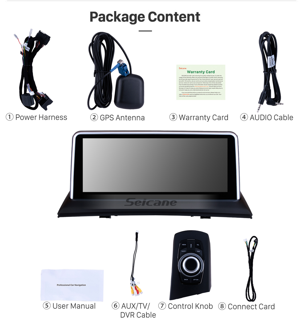 Seicane HD Touchscreen 10.25 Zoll für BMW X3 E83 (2004-2010) Radio Android 9.0 GPS Navigationssystem mit Bluetooth Unterstützung Carplay Seicane HD Touchscreen 10.25 Zoll für BMW X3 E83 (2004-2010) Radio Android 9.0 GPS Navigationssystem mit Bluetooth Unterstützung Carplay