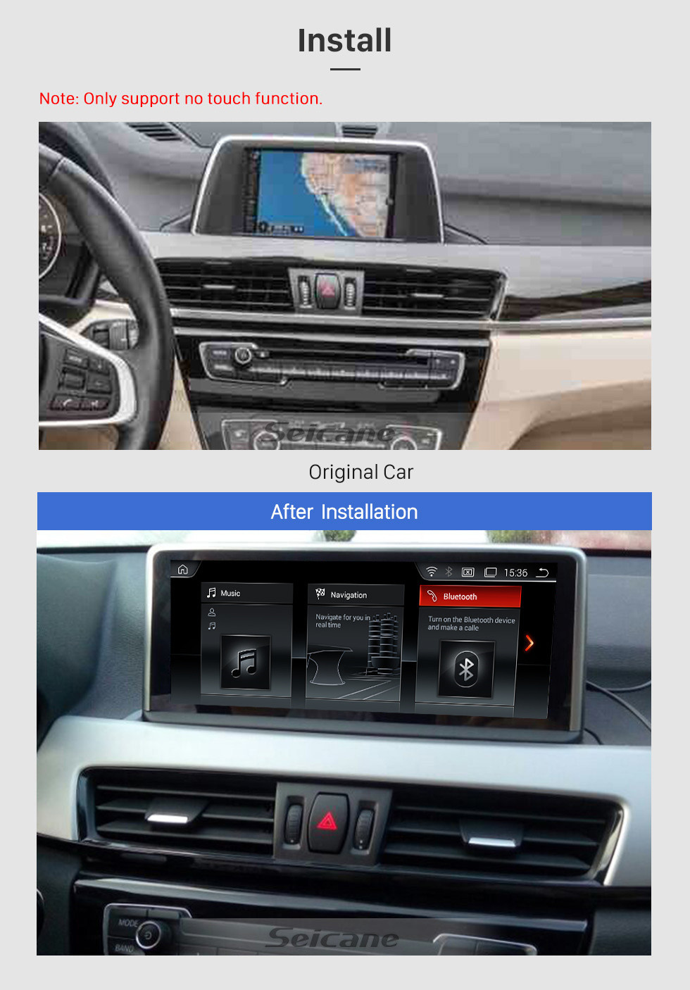 Seicane Für BMW X1 F48 (2018-) EVO Radio 10,25 Zoll Android 9.0 HD Touchscreen GPS Navigationssystem mit Bluetooth Unterstützung Carplay OBD2 Seicane Für BMW X1 F48 (2018-) EVO Radio 10,25 Zoll Android 9.0 HD Touchscreen GPS Navigationssystem mit Bluetooth Unterstützung Carplay OBD2