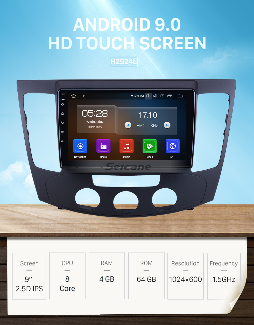 Seicane 9 inch For 2009 Hyundai Sonata Manual A/C Radio Android 9.0 GPS Navigation System Bluetooth HD Touchscreen Carplay support Digital TV Seicane 9 inch For 2009 Hyundai Sonata Manual A/C Radio Android 9.0 GPS Navigation System Bluetooth HD Touchscreen Carplay support Digital TV