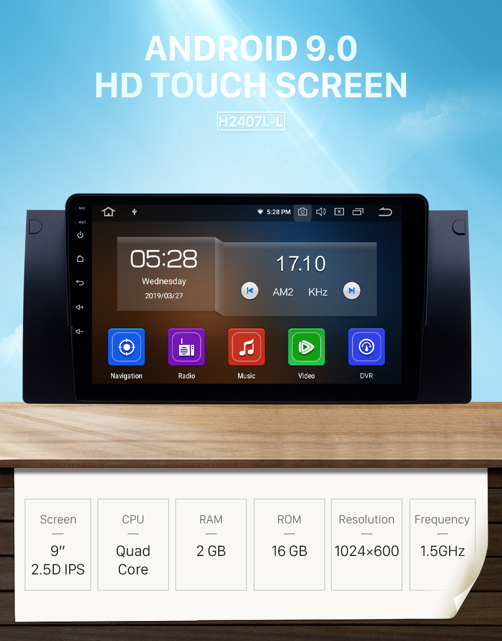 Seicane Android 9.0 9 polegadas HD Touchscreen para 1995-2003 BMW 5 Series E39 / X5 E53 Rádio Sistema de Navegação GPS Bluetooth Carplay suporte OBD2 DVR Seicane Android 9.0 9 polegadas HD Touchscreen para 1995-2003 BMW 5 Series E39 / X5 E53 Rádio Sistema de Navegação GPS Bluetooth Carplay suporte OBD2 DVR