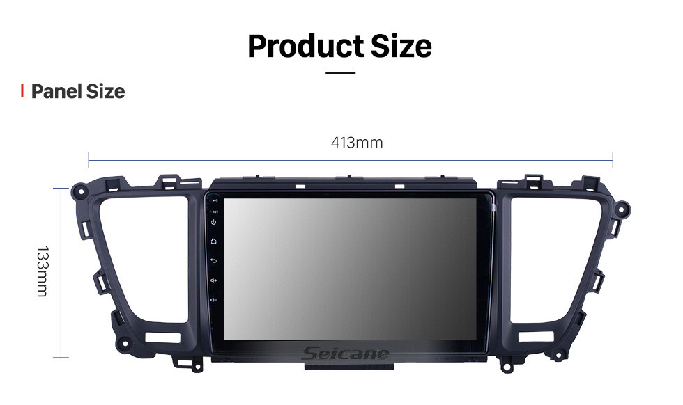 Seicane Écran tactile HD 9 pouces pour 2014 2015 2016-2019 Kia Carnival / Sedona Radio Android 10.0 Système de navigation GPS avec prise en charge Bluetooth Carplay