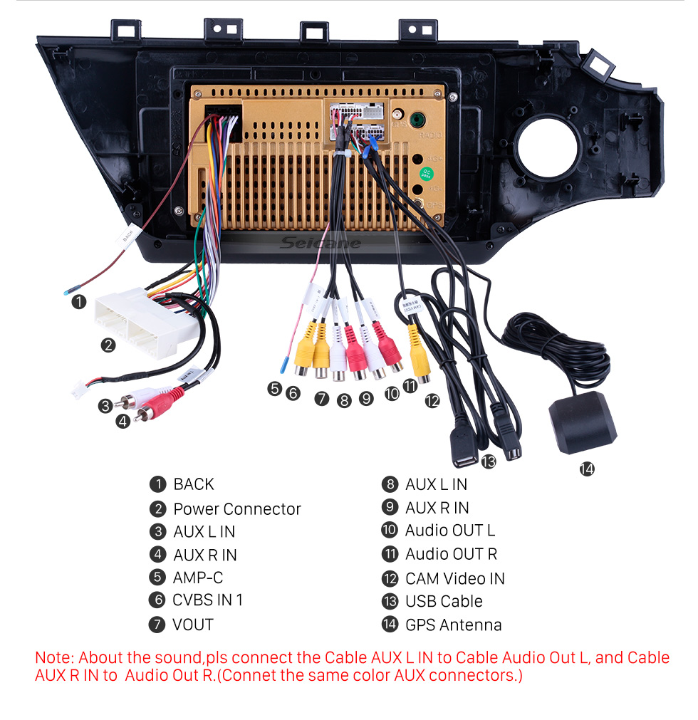 Seicane Pantalla táctil HD de 10.1 pulgadas para 2017 2018 Kia K2 Radio Android 10.0 Sistema de navegación GPS con soporte Bluetooth Carplay Cámara trasera