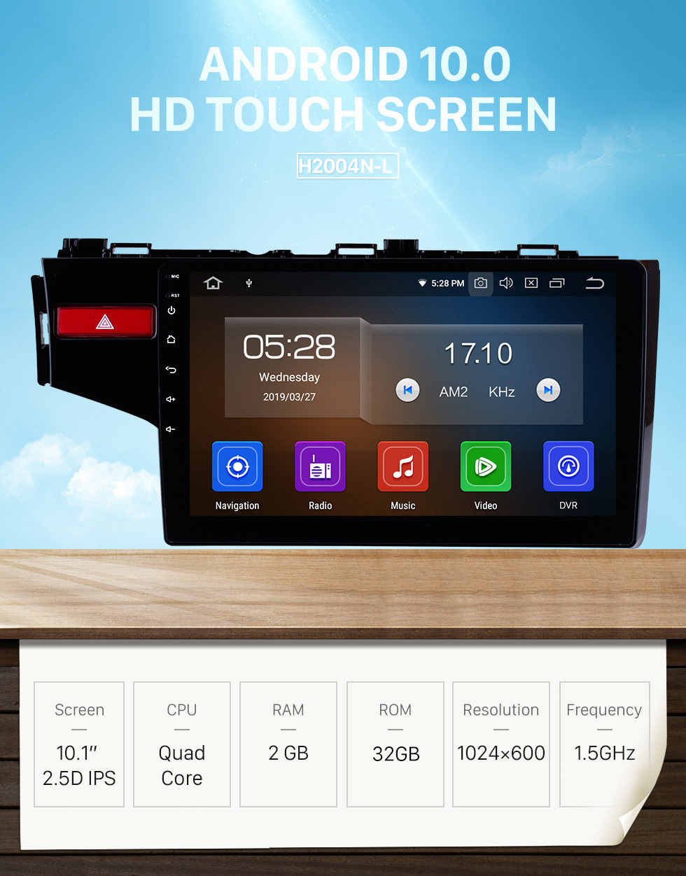 Seicane 10.1 Inch OEM Android 10.0 Radio Capacitive Touch Screen For 2014 2015 Honda FIT Support WiFi Bluetooth GPS Navigation system TPMS DVR OBD II AUX Headrest Monitor Control Video Rear camera USB SD Seicane 10.1 Inch OEM Android 10.0 Radio Capacitive Touch Screen For 2014 2015 Honda FIT Support WiFi Bluetooth GPS Navigation system TPMS DVR OBD II AUX Headrest Monitor Control Video Rear camera USB SD