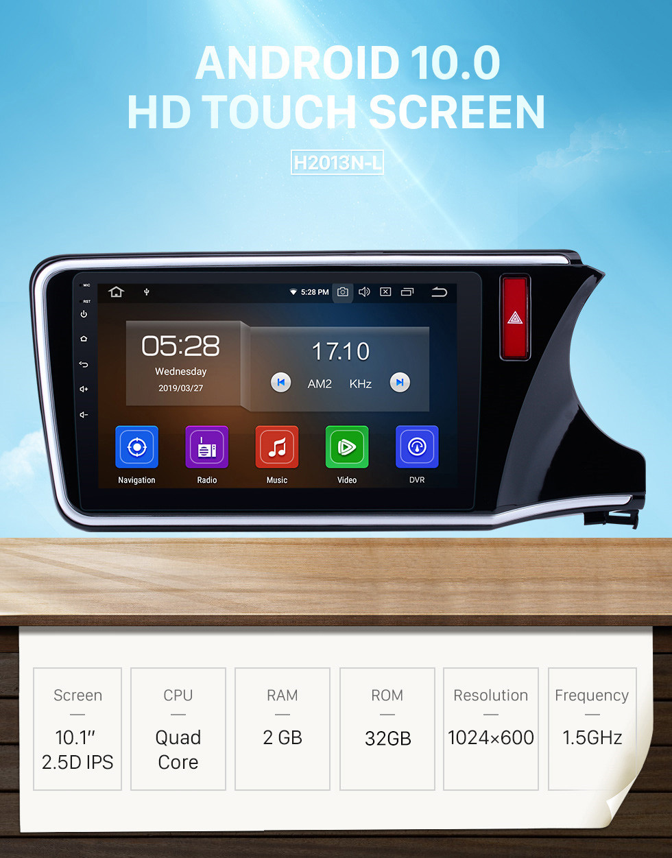 Seicane For 2014 2015 2016 2017 HONDA CITY RHD Radio replacement with Android 10.0 HD Touch Screen Bluetooth GPS Navigation System 3G Mirror Link OBD2 Steering Wheel Control Rearview Camera 1080P Video Seicane For 2014 2015 2016 2017 HONDA CITY RHD Radio replacement with Android 10.0 HD Touch Screen Bluetooth GPS Navigation System 3G Mirror Link OBD2 Steering Wheel Control Rearview Camera 1080P Video