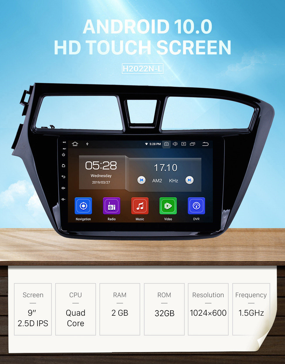 Seicane 9 inch HD Touchscreen Android 10.0 GPS Navigation System Bluetooth WIFI For 2014 2015 Hyundai I20 Support USB Rear View Camera DVR OBD II 1080P Video TPMS Seicane 9 inch HD Touchscreen Android 10.0 GPS Navigation System Bluetooth WIFI For 2014 2015 Hyundai I20 Support USB Rear View Camera DVR OBD II 1080P Video TPMS